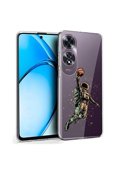 bestcase ¬Æ Husa pentru OPPO A60 4G, Clear Silicon 2MM, Astronaut Basketball,...