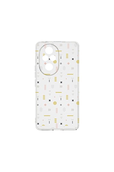 bestcase Διαφανής Θήκη Σιλικόνης 2MM, Συμβατή με Honor 200, Σύμβολα, Αντικραδ...