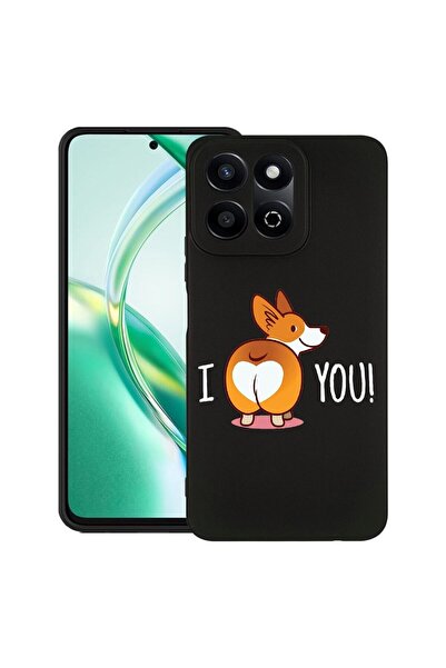 bestcase Θήκη για Honor 200 Smart, Λεπτή σιλικόνη, Χαριτωμένο σκυλάκι Emoji, ...