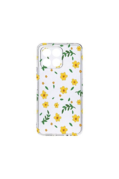 bestcase Husa BestCase® Silicon transparent, Compatibilă cu Honor X6, Flori g...