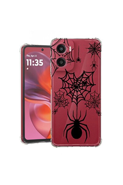 bestcase ¬Æ Husa compatibila Motorola Moto E15, Anti Shock 1.5MM, Spider Web,...