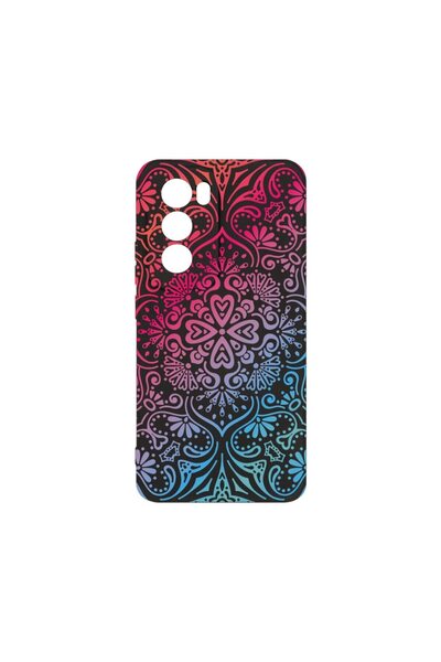 bestcase ¬Æ Husa Premium Silicon, Compatibila Cu OPPO Reno12 Pro, Mandala Col...