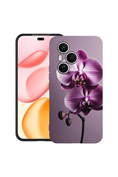 bestcase Ултра тънък силиконов калъф за Honor 400 Pro с дизайн  "Розова орхид...
