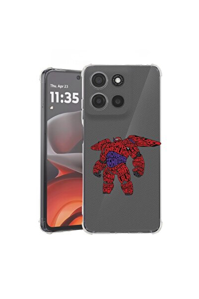 bestcase Θήκη για Motorola Moto G15, Αντικραδασμική 1.5MM, Καλλιγραφία Baymax...