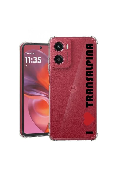 bestcase Θήκη για Motorola Moto G05, Αντικραδασμική 1.5MM, Αγαπώ την Transalp...