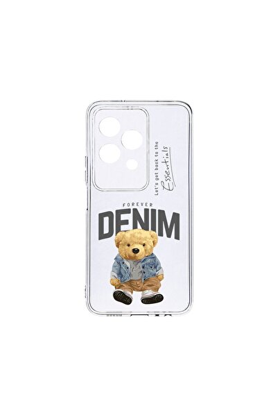 bestcase Прозрачен силиконов калъф 2ММ, съвместим с Honor 200 Lite, деним сти...