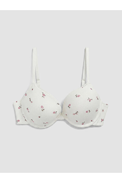 LC Waikiki Quality Pieces from Çelebi Store Underwire Padded Floral T-Shirt Bra