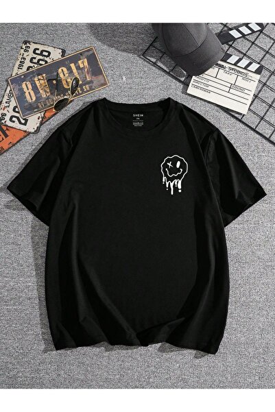 bellanova Oversize Minimalist Graphic Printed Short Sleeve T-Shirt