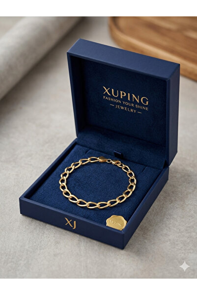 XUPING JEWELRY Xuping Gold Vip Seri Doç Zincir Kadın Bileklik