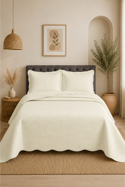 Bikaya Home Set cuvertură de pat dublă din catifea |   250x260 cm |   Design ...
