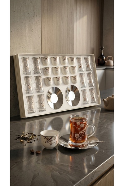 Generic Luxury Tea Cups and Coffee Cups Set with Saucers Elegant Design for H...
