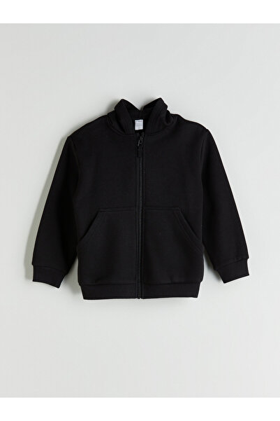 LC Waikiki Hooded Boys' Thick Zip-Up Sweatshirt