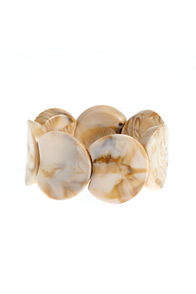 meli melo Elastic bracelet with oversized elements and marbled effect