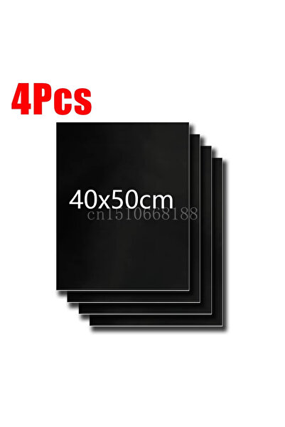 Choice14 4 قطع 50 × 40 سم 1-6 قطع حصيرة شواء غير لاصقة مقاومة للحرارة حصيرة ش...