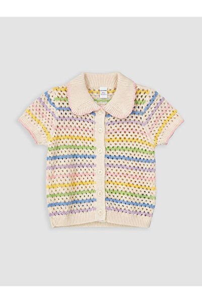 LC Waikiki LCW Kids Kız Çocuk Ajurlu Triko Hırka