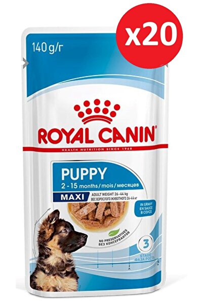 Royal Canin Maxi Puppy Yavru Köpek Yaş Maması 140 Gr x 20 Adet