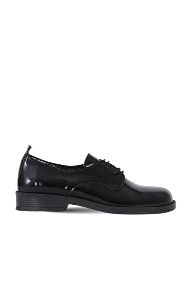 BUENO Black Patent Leather Women's Low Heel Shoes