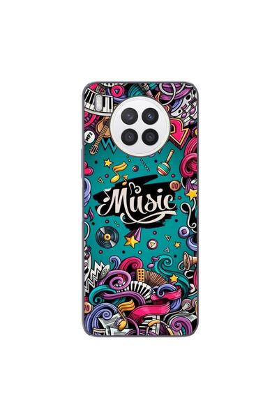 OEM Husa compatibila cu Huawei Nova 8i Silicon Gel Tpu Model Pop Art Music