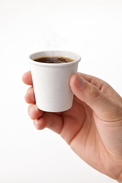 Sunny Your Bright choice Sunny 4oz Disposable Paper Cups – 100 Pack | White 120ml Small Coffee & Tea Cups | Leak Proof, Heat Resistant, Heavy Duty | Party, Office & Catering Use