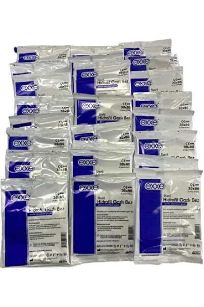 Yıldızan Srdshop Exxe Sterile Hydrophilic Gauze (30X80 cm 2 Pieces) 25 Pieces...