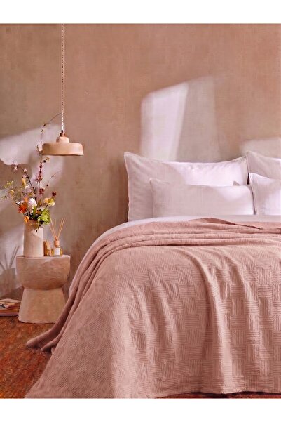 Tabu Home Cotton Checkerboard Pattern Single Pique Beige