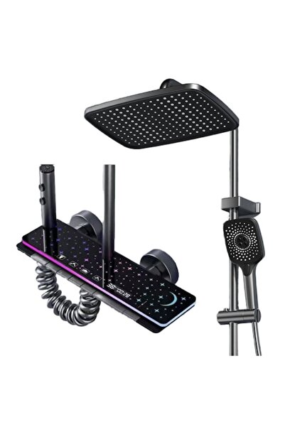 Novastride Coloană de duș inteligentă, completă, cu lumină LED, set complet d...