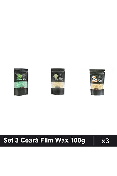 global fashion Set 3 Ceară Epilare Film Wax 100g - Tea Tree, Ciocolata Alba, ...