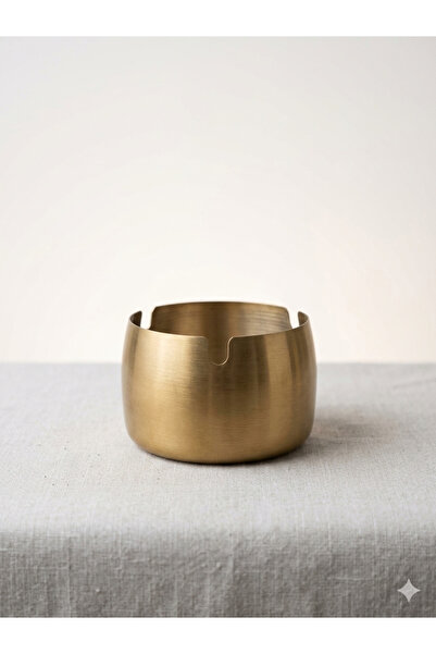 Ayza Belle Modern Gold Metal Ashtray