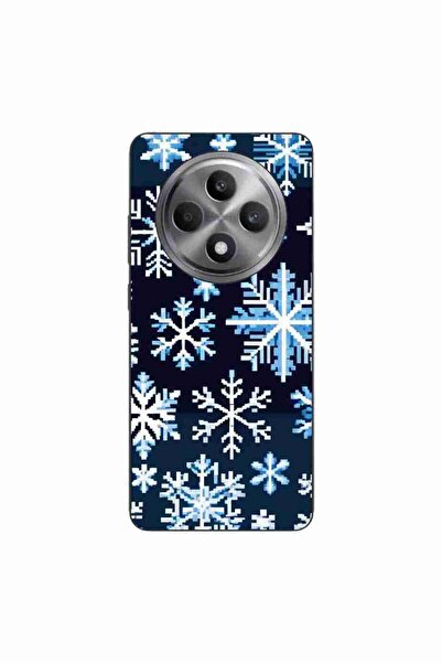 OEM Case compatible with Oppo Reno12 FS Silicon Gel Tpu Pattern Pixel Art Sno...
