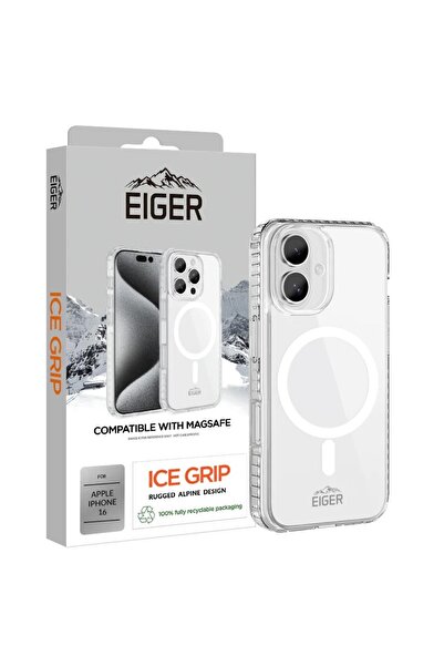 EIGER Husa Ice Grip Magsafe iPhone 16 Clear
