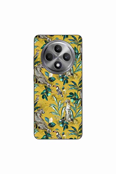 OEM Husa compatibila cu Oppo Reno12 FS Silicon Gel Tpu Model Yellow Jungle Pa...