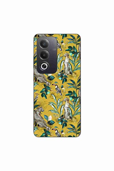 OEM Husa compatibila cu Oppo A80 Silicon Gel Tpu Model Yellow Jungle Pattern