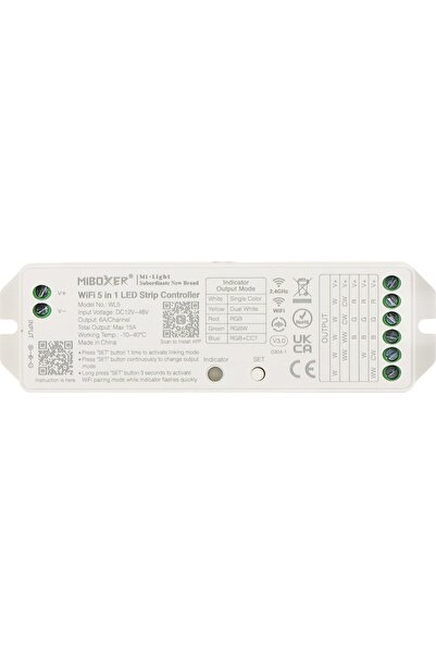 Miboxer Controler Wi-Fi LED WL5, 2.4 GHz, RGBCCT (RGBWW) 12 ... 48 V CC / Mi-...