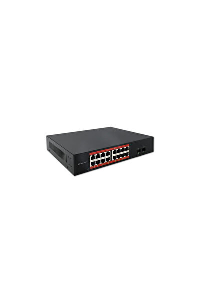 Qoltec Prze≈ÇƒÖcznik sieciowy SWITCH Gigabit Ethernet | 16x RJ45 | 2x SFP | 1...