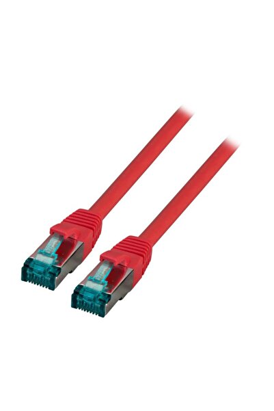 EFB Cablu patch RJ45 S/FTP Cat.6A LSZH 1.00m roșu