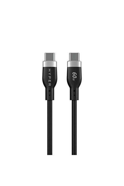 Targus Hiper |   Cablu de încărcare din silicon HyperJuice USB-C |   HJ4011BKGL