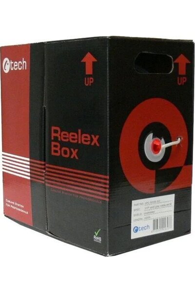 C-TECH Cablu Ethernet UTP dr√ ° t Cat5e 305m