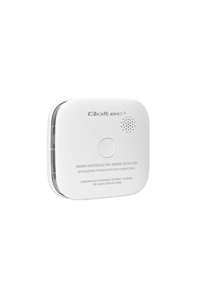 Qoltec Senzor de fum cu baterii