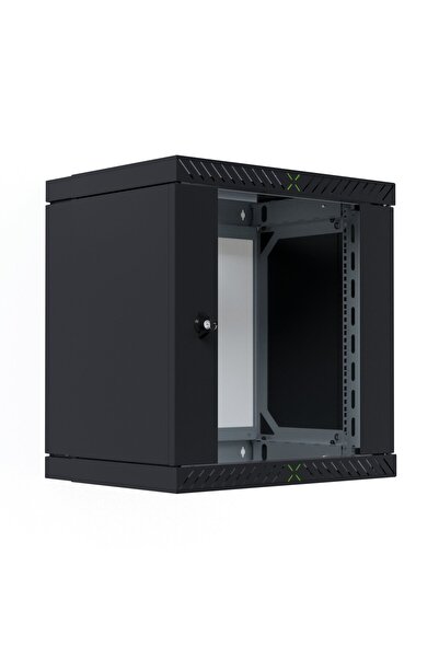 EFB Rack de perete X-Rack de 19 inch cu ușă de sticlă, 400-600mm, 12HE, robust.