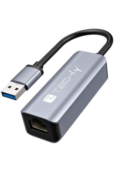 Techly Placă de rețea cu fir IDATA USB-ETGIGA-AA