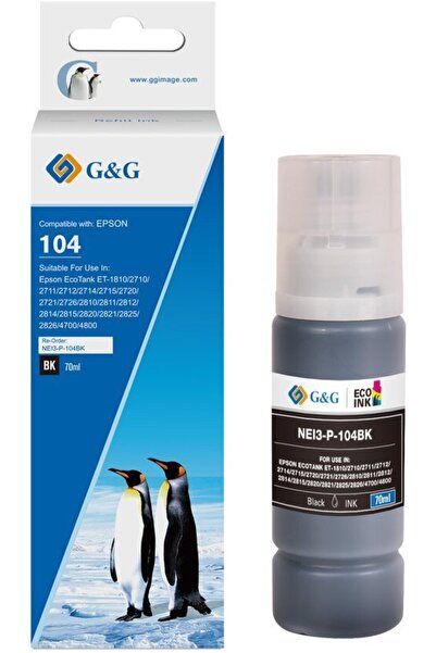 G&G EcoTank Tinte kompatibel mit Epson 104/ C13T00P140