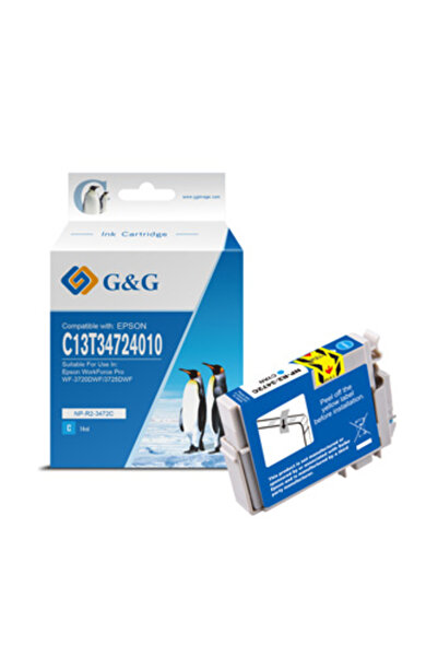 G&G Tinte kompatibel mit Epson 34XL/ C13T34724012 XL-Cyan
