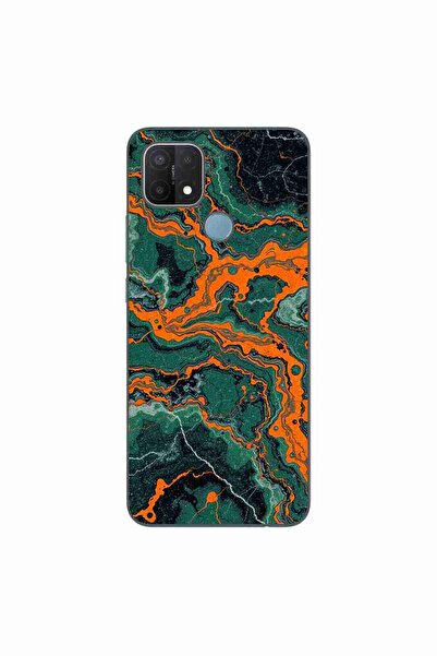 OEM Husa compatibila cu Oppo A15 si A15s Silicon Gel Tpu Model Soft Jade Marble