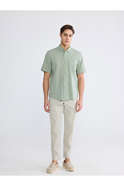 LC Waikiki Beige Slim Fit Gabardine Men's Chino Trousers
