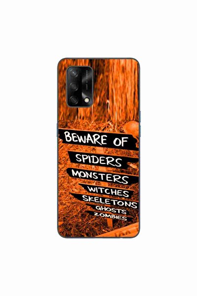 OEM Husa compatibila cu Oppo A74 4G Silicon Gel Tpu Model Halloween Beware Signs