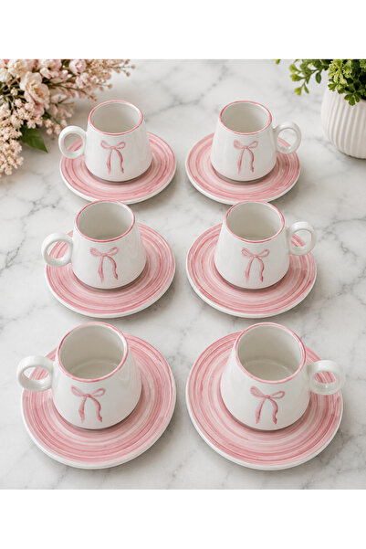 Yasvera Ceramics 6kişilik 12 parça Lüxs kahve fincanı
