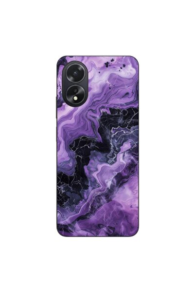 OEM Husa compatibila cu Oppo A18 Silicon Gel Tpu Model Abstract Purple Marble