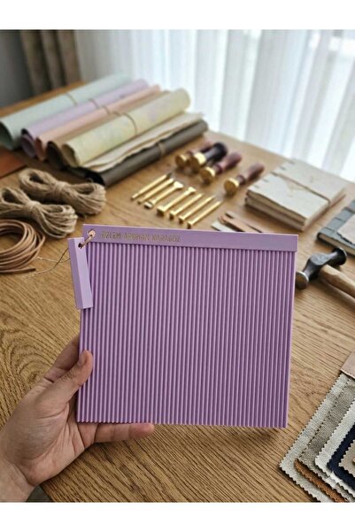 Tasarım Hediyeci Kağıt Katlama Aparatı 21 cm Lila - Kişileştirilebilir