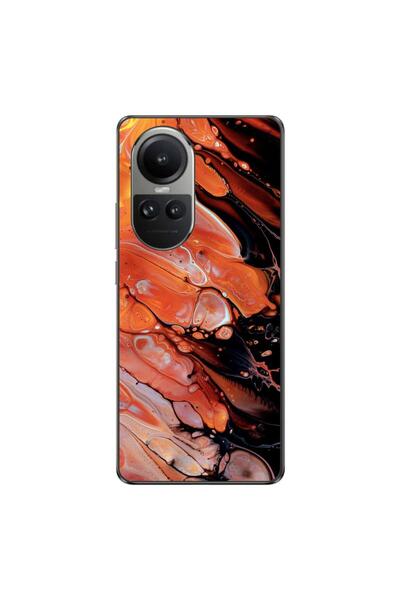OEM Husa compatibila cu Oppo Reno10 5G Silicon Gel Tpu Model Abstract Lava Flow