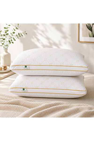 ShinyFlower Luxury Quilted Sleeping Pillow 73x45cm, Hotel Style Pillow with H...